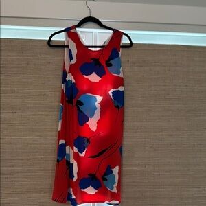 Anne Klein Red and Blue Sleeveless Sundress